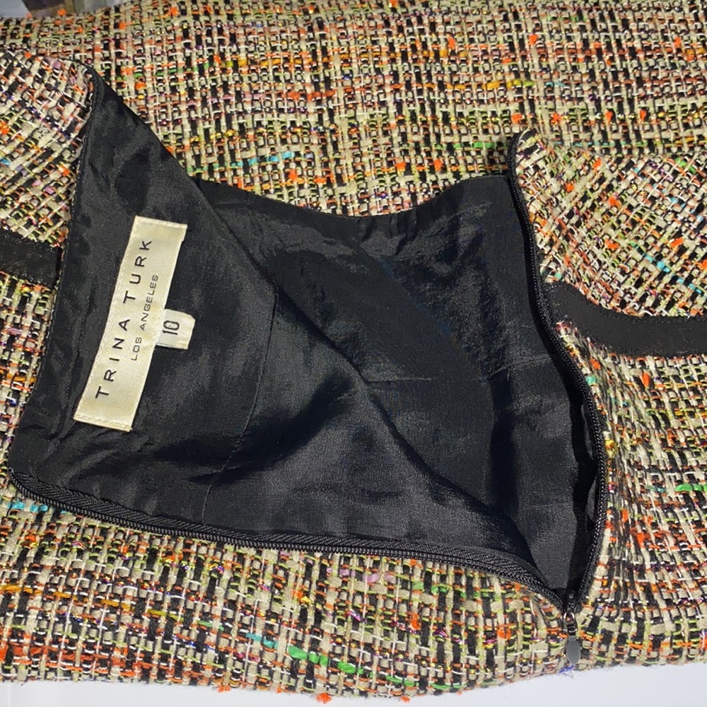 Trina Turk Tweed Preppy Midi Skirt - Picture 8 of 9